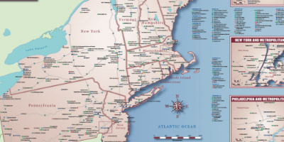 College Locator Maps Four-Region Set